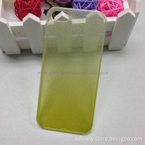 PC case for iPhone 5/5S, glitter gradient effect, cool and fashionable